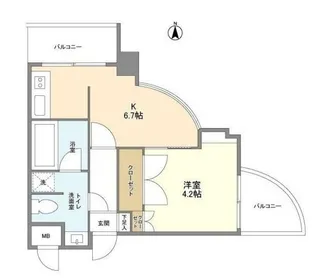 NONA PLACE渋谷富ヶ谷【3階】の間取り