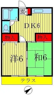 キャピタルハイツニワ【1階】の間取り
