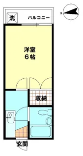 松戸コーポ【1階】の間取り