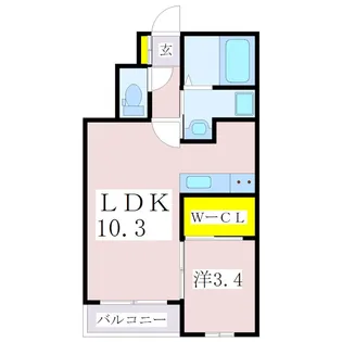 CLASS城西【4階】の間取り