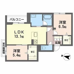 リオ・ルシオル【2階】の間取り
