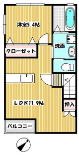 セレス【2階】の間取り