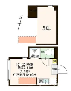 G-Residence Akabane【1階】の間取り