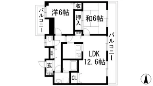 フォリアグランデ【2階】の間取り