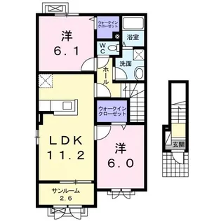 メゾン ド トパーズ【2階】の間取り
