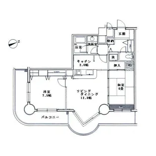 リシャール伊豆長岡【4階】の間取り