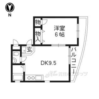 ルピナス下鴨【2階】の間取り