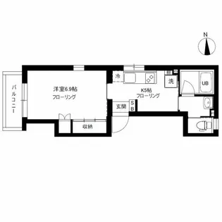 ヒルズ大塚【1階】の間取り