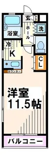 ヴィララックル・ジューン【1階】の間取り