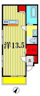 ヒルトップテラス【1階】の間取り