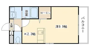 ラ・ネージュ鳴尾【3階】の間取り