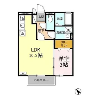 モナリエS II【2階】の間取り