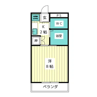 ロイヤルハイツ【2階】の間取り