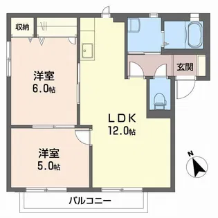 バリュージュ宮下【2階】の間取り