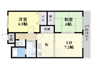 エステート【3階】の間取り