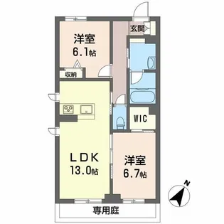 ファヴォーレ【1階】の間取り