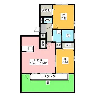 NOVA靖国【1階】の間取り