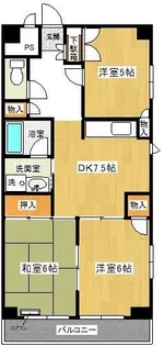 メゾンケイユー【4階】の間取り