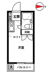 ニューメモリアルハイツ【2階】の間取り