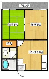 ライトコア貝塚【1階】の間取り