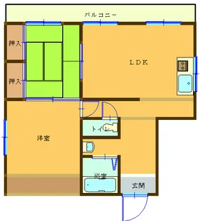 若松町ビル【4階】の間取り