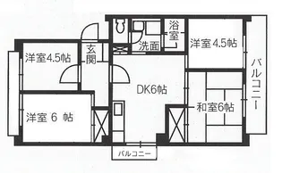 西町グランドハイツ【1階】の間取り