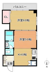 新田マンション【2階】の間取り