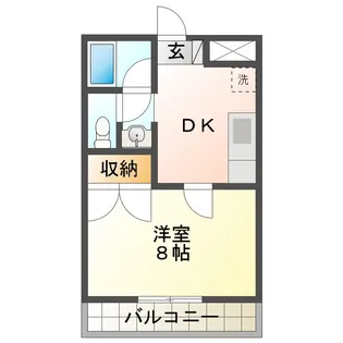 高知県香美市土佐山田町神母ノ木【マンション】の間取り
