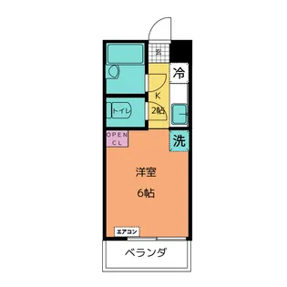 幾見コーポ【1階】の間取り