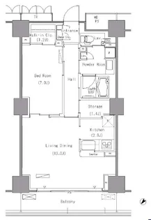 東京都江東区豊洲1【マンション】の間取り
