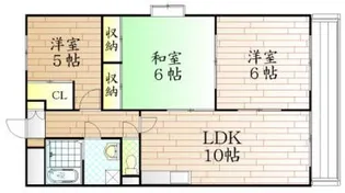 セレーノ天神館【1階】の間取り