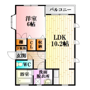 SKYハイム【1階】の間取り