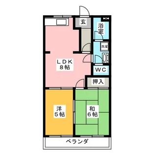 ドリームローズ【2階】の間取り