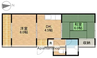 ハイツフジイ【2階】の間取り
