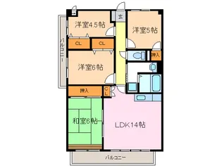 ヴィアーレマルフク 南館【11階】の間取り