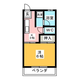 コーポ錦【2階】の間取り