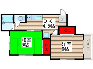 スターハイツ【2階】の間取り