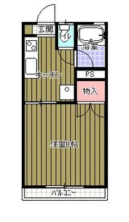 ハイツステップヒルズ【2階】の間取り