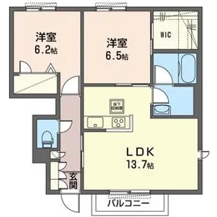 ブルームステージB【1階】の間取り