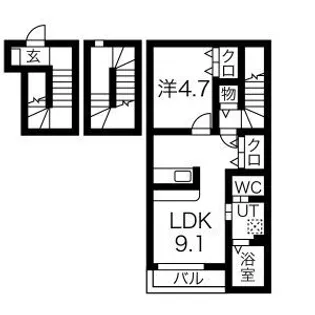 協和II【3階】の間取り