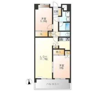 ザ・ミレニアムタワー【12階】の間取り