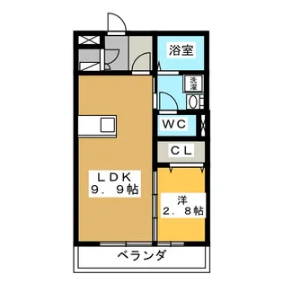 アザレ蘇原 G【2階】の間取り