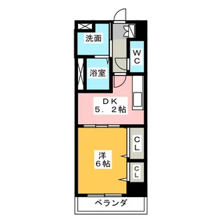 ヤマトマンション平戸【5階】の間取り