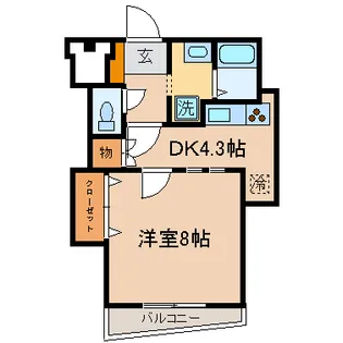 パルメゾン今橋駅前【4階】の間取り
