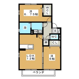 リビングタウン阿倉川 E棟【2階】の間取り