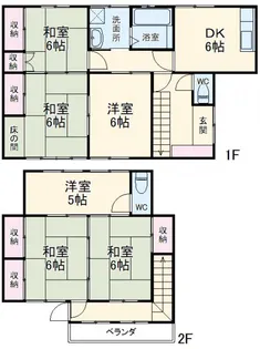 神奈川県厚木市幸町【一戸建】の間取り