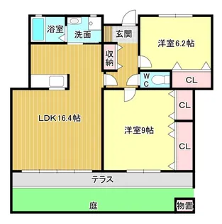 ブルーム【1階】の間取り