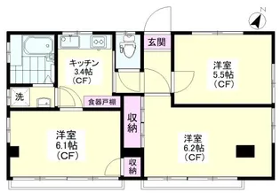 篠田ビル【4階】の間取り