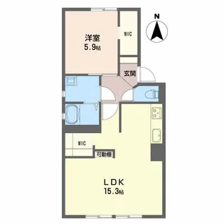 サニーハイツ E【2階】の間取り