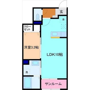 エスポワール【1階】の間取り